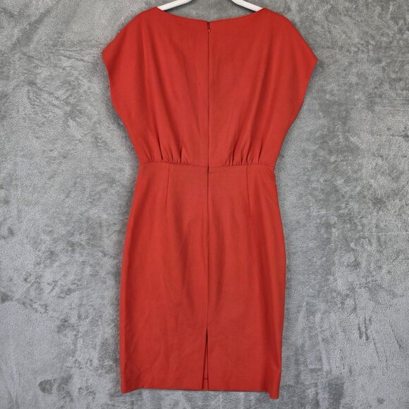 French Connection Dress Womens Size 6 Poppy Red Boh Whisper Short Sleeve New - Picture 12 of 13